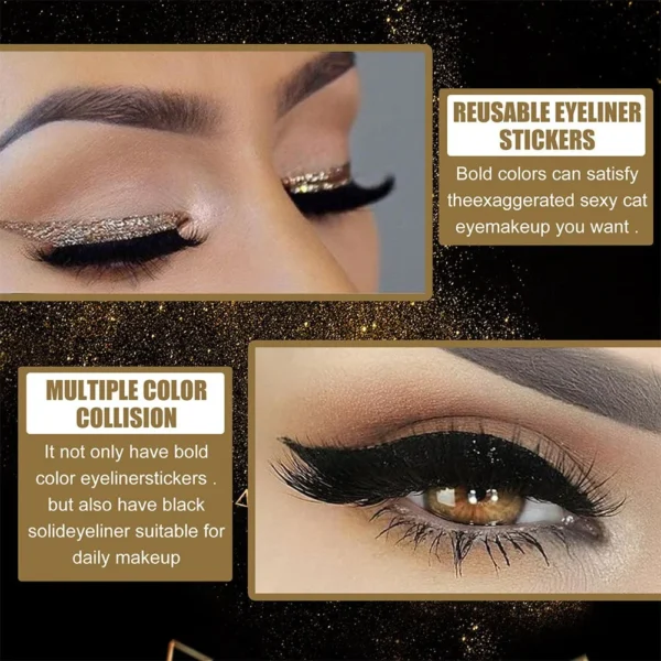 Reusable Glitter Eyeliner Eyelash Stickers