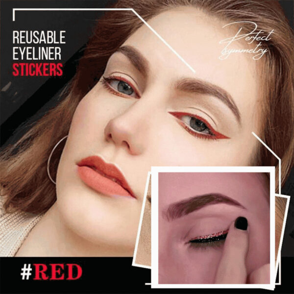 Reusable Glitter Eyeliner Eyelash Stickers - Image 4