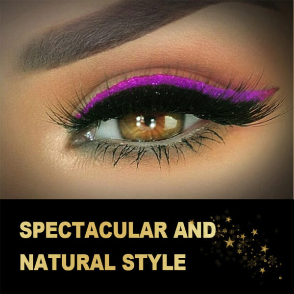 Reusable Glitter Eyeliner Eyelash Stickers - Image 3