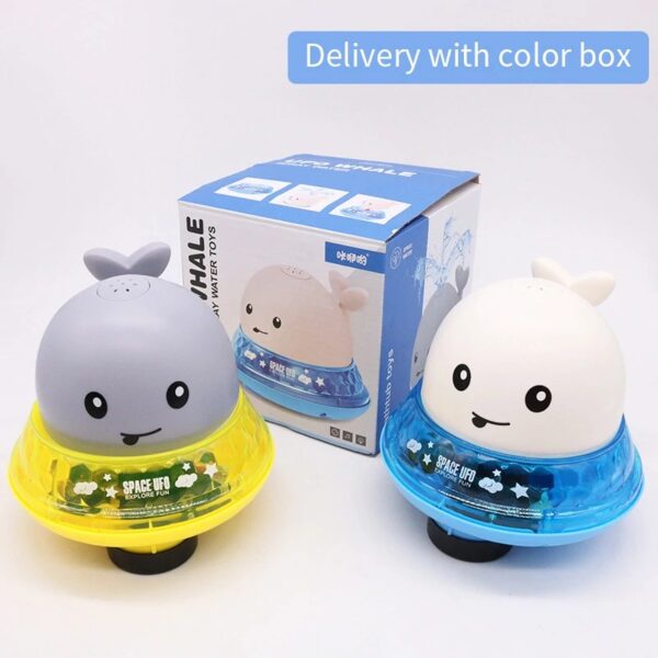 SPRINKLER WHALE BATH TOY WITH LED LIGHTS - Image 2