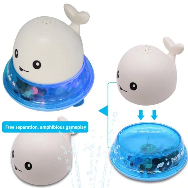 SPRINKLER WHALE BATH TOY WITH LED LIGHTS - Image 3