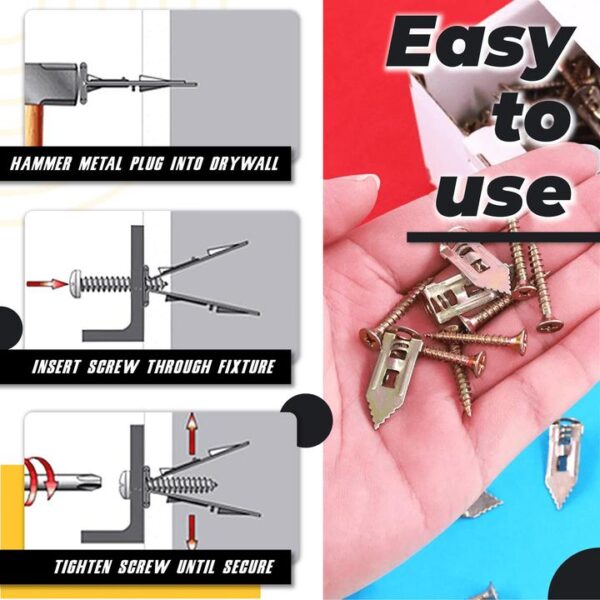 Self-Drilling Anchors Screws - 50PCS - Image 3