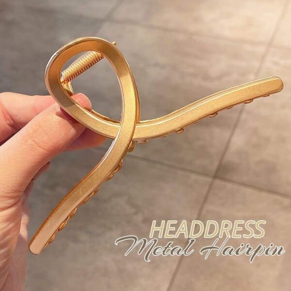 Simple Headdress Metal Hairpin-2PCS - Image 2