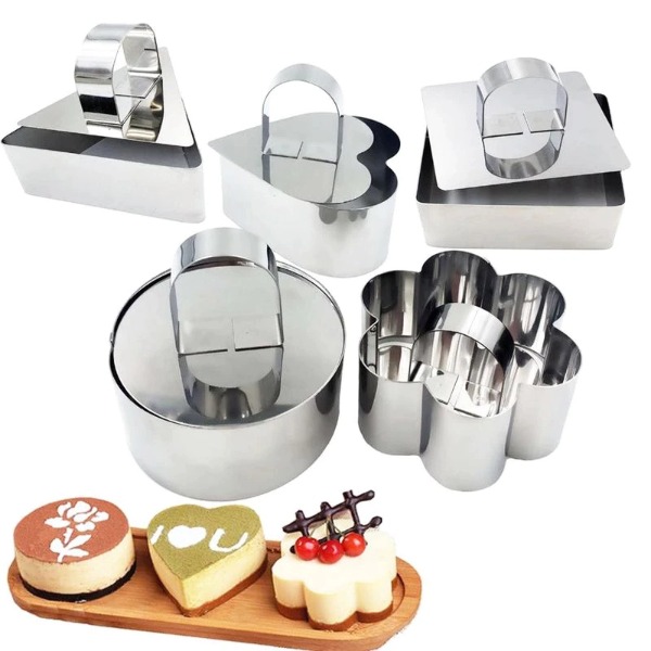 Stainless Steel 3d Round Cake Molds - 2 PCS - Image 3