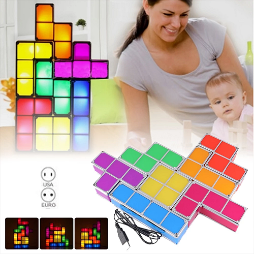 Tetris Stackable LED Night Light