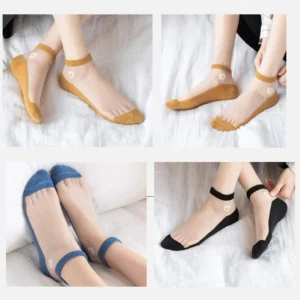 Translucent Daisy Socks (5 Pairs)