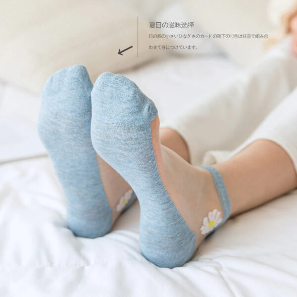 Translucent Daisy Socks (5 Pairs) - Image 6