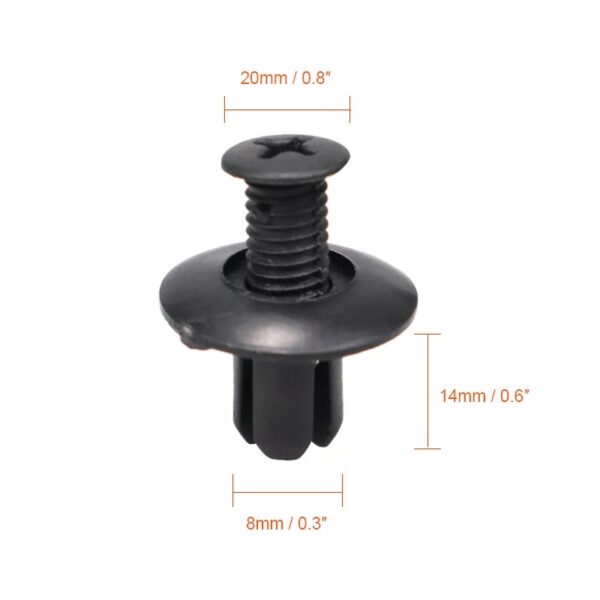 Universal Car Plastic Fender Fastener Clips 60PCS - Image 3