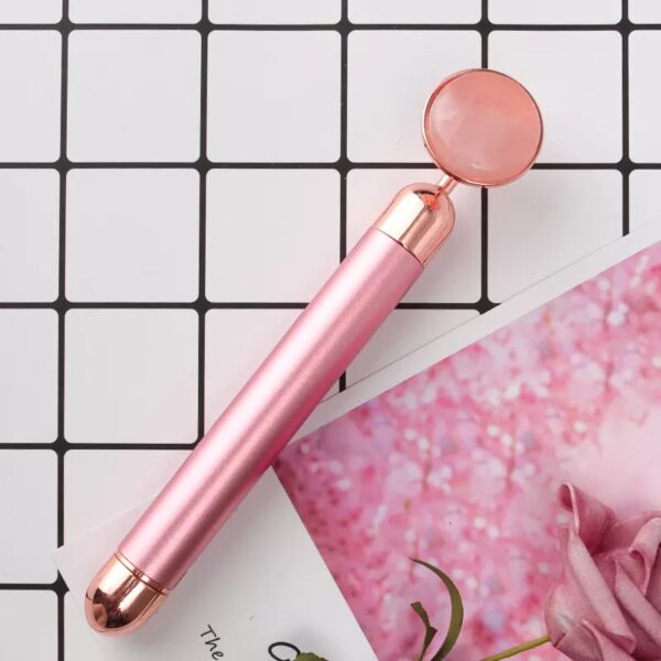 Vibrating Rose Quartz Facial Massager - Image 4