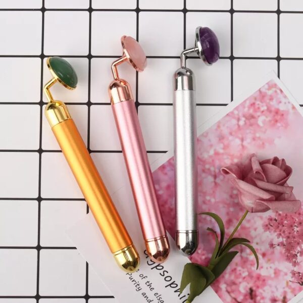 Vibrating Rose Quartz Facial Massager - Image 6