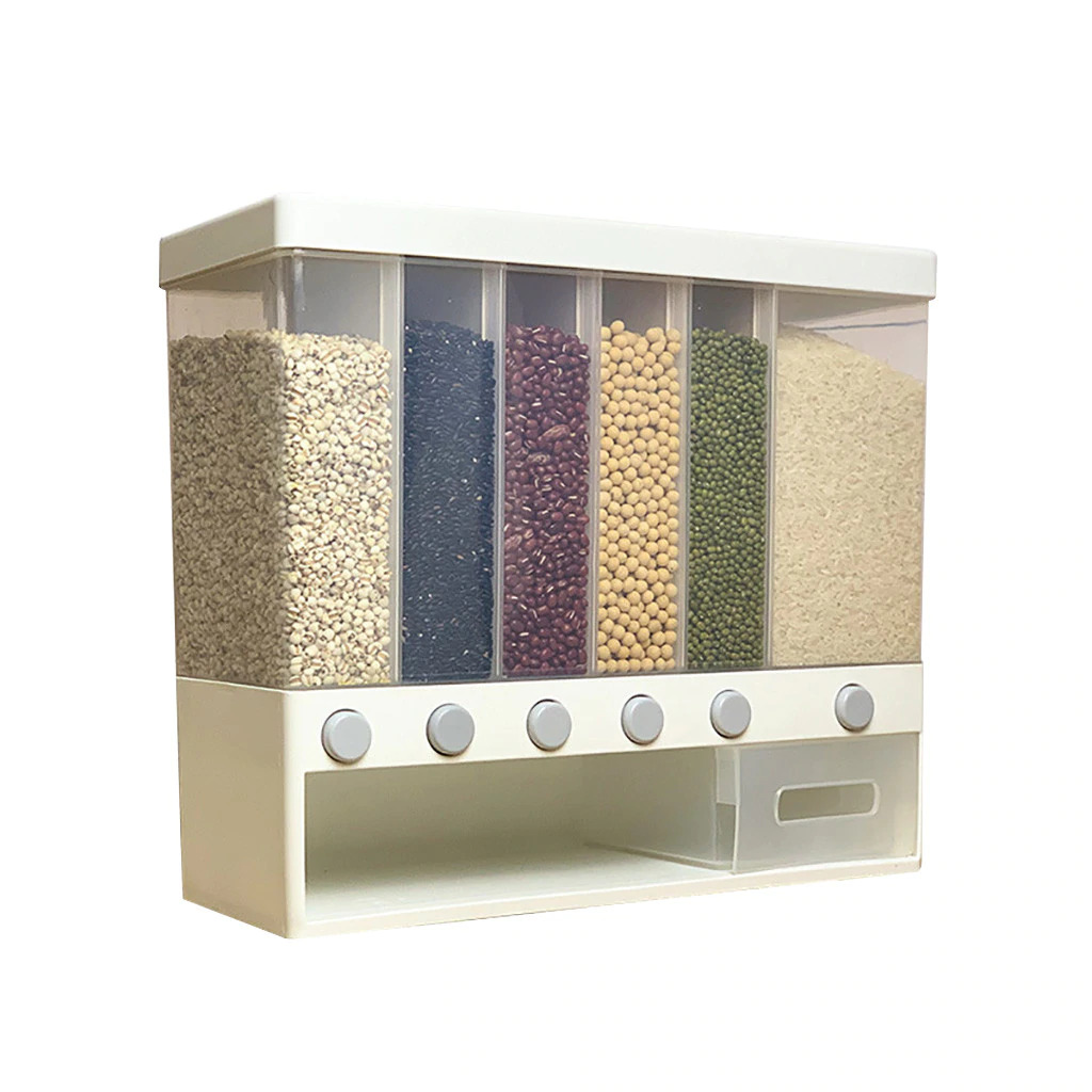 Wall-mounted dry food dispenser
