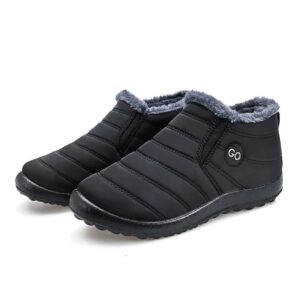 Waterproof Fur Lined Snow Short Boots