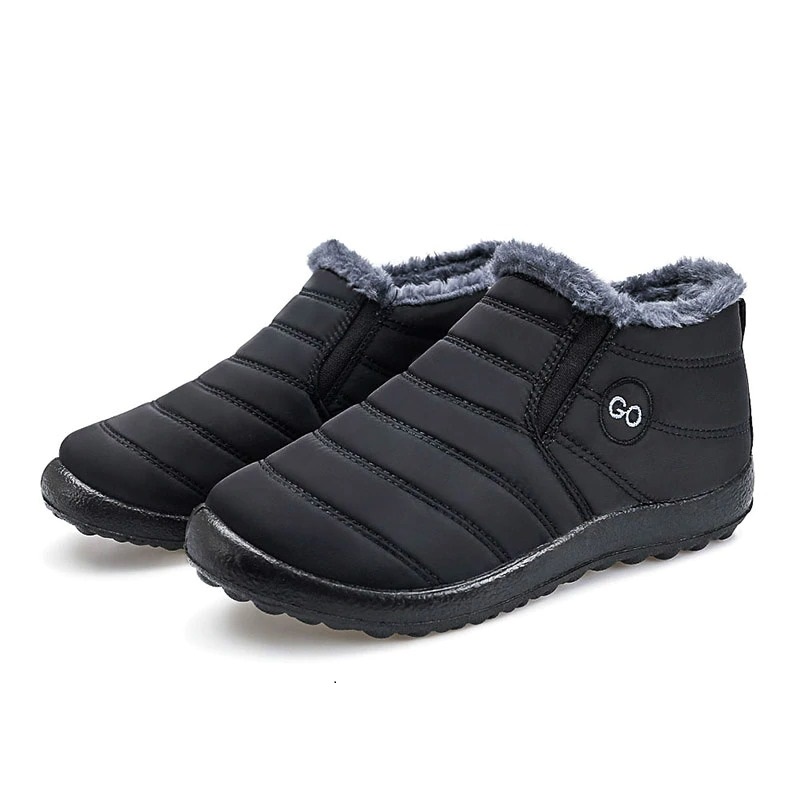 Waterproof Fur Lined Snow Short Boots