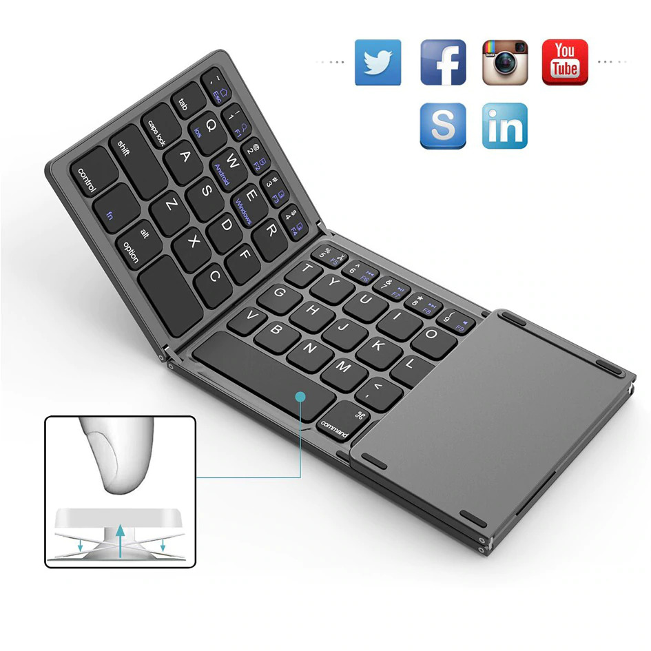 Wireless Bluetooth Foldable Keyboard - Image 2