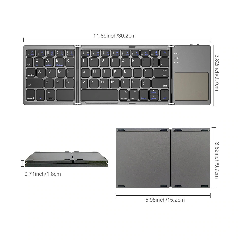 Wireless Bluetooth Foldable Keyboard - Image 4