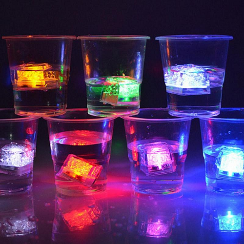 12 Pcs LED Water Activated Ice Cubes