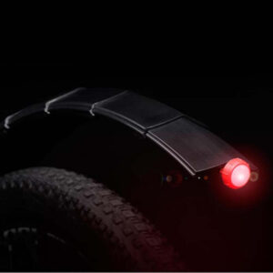 Bicycle retractable mudguard-super pressure resistant, with taillights