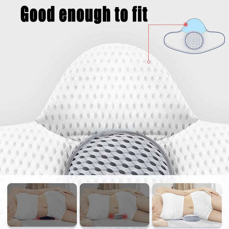 Buckwheat Lumbar Support Sleep Pillow - Image 4