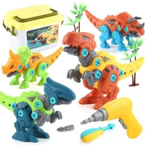 Build & Play Dinosaur Construction Toy Set