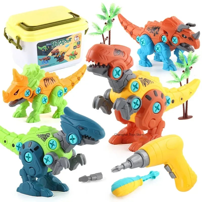 Build & Play Dinosaur Construction Toy Set