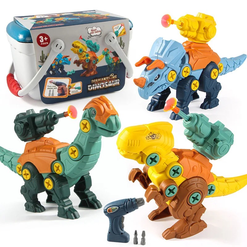 Build & Play Dinosaur Construction Toy Set - Image 6