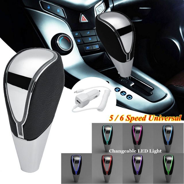 Car LED leather shift lever - Image 2
