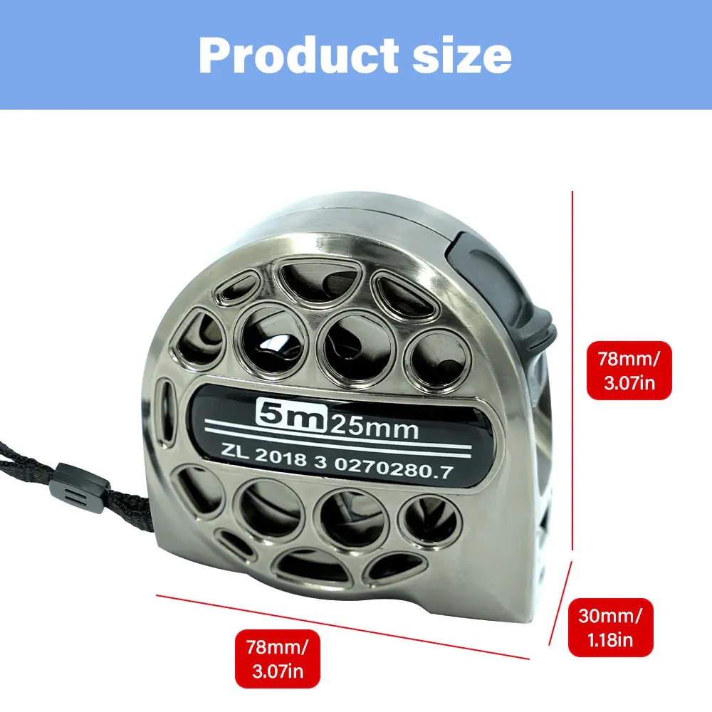 Carved Stainless Steel Measuring Tape - Image 7