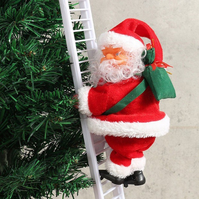Christmas Electric Ladder Climbing Santa - Image 3