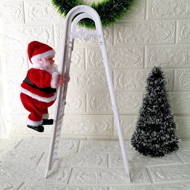 Christmas Electric Ladder Climbing Santa - Image 6