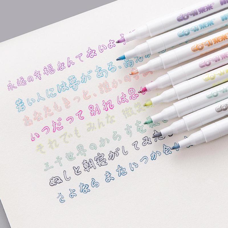 Double Line Metallic Fluorescent Pen - Image 7