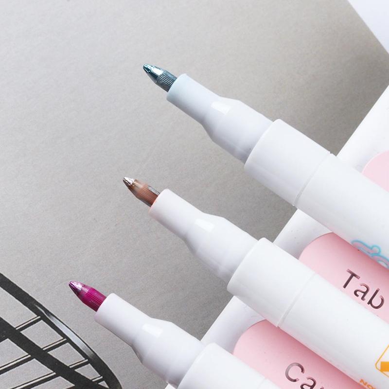 Double Line Metallic Fluorescent Pen - Image 2