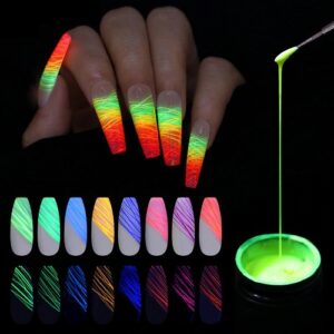 Glow in the Dark Spider Nail Gel 3PCS