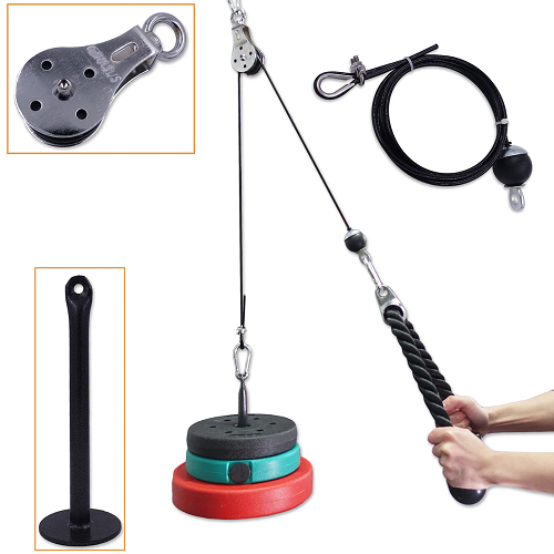 Home Workout Fitness Pulley Cable System