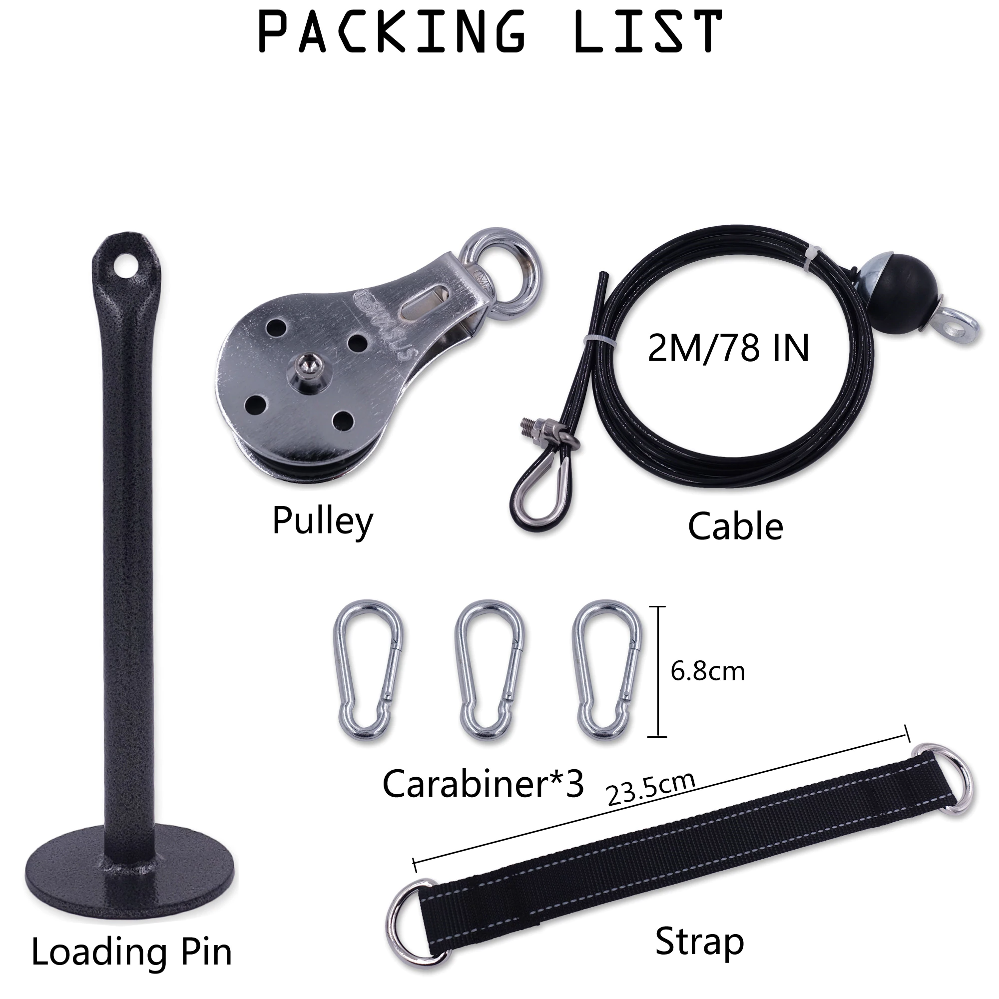 Home Workout Fitness Pulley Cable System - Image 5