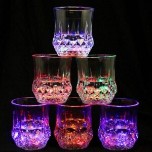 Liquid Activated Multicolor LED Glasses - 4 sets