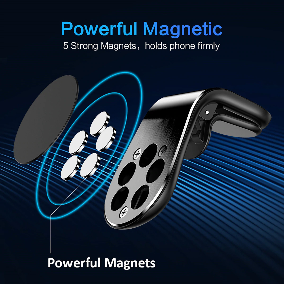 Minimalist Magnetic Car Phone Holder - Image 4