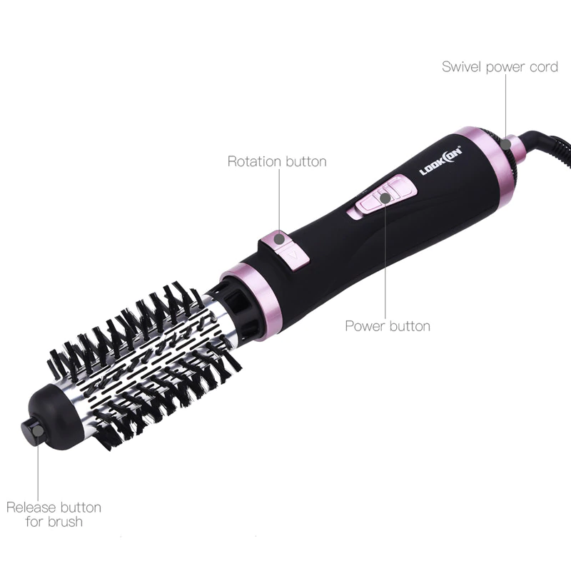 ONE-STEP 2 in 1 Ceramic Rotating Curling Iron Brush - Image 3