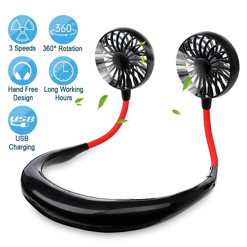 Portable Hanging Neck Sports Fan - Image 2