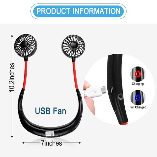 Portable Hanging Neck Sports Fan - Image 4