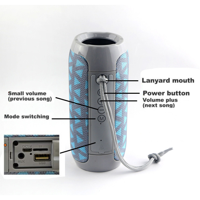 Portable Powerful Bass Waterproof Bluetooth Speaker - Image 5