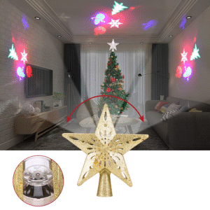 Projection Star Christmas Tree Topper