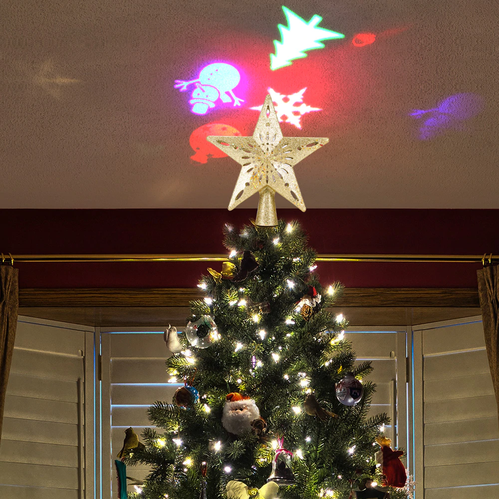 Projection Star Christmas Tree Topper - Image 3