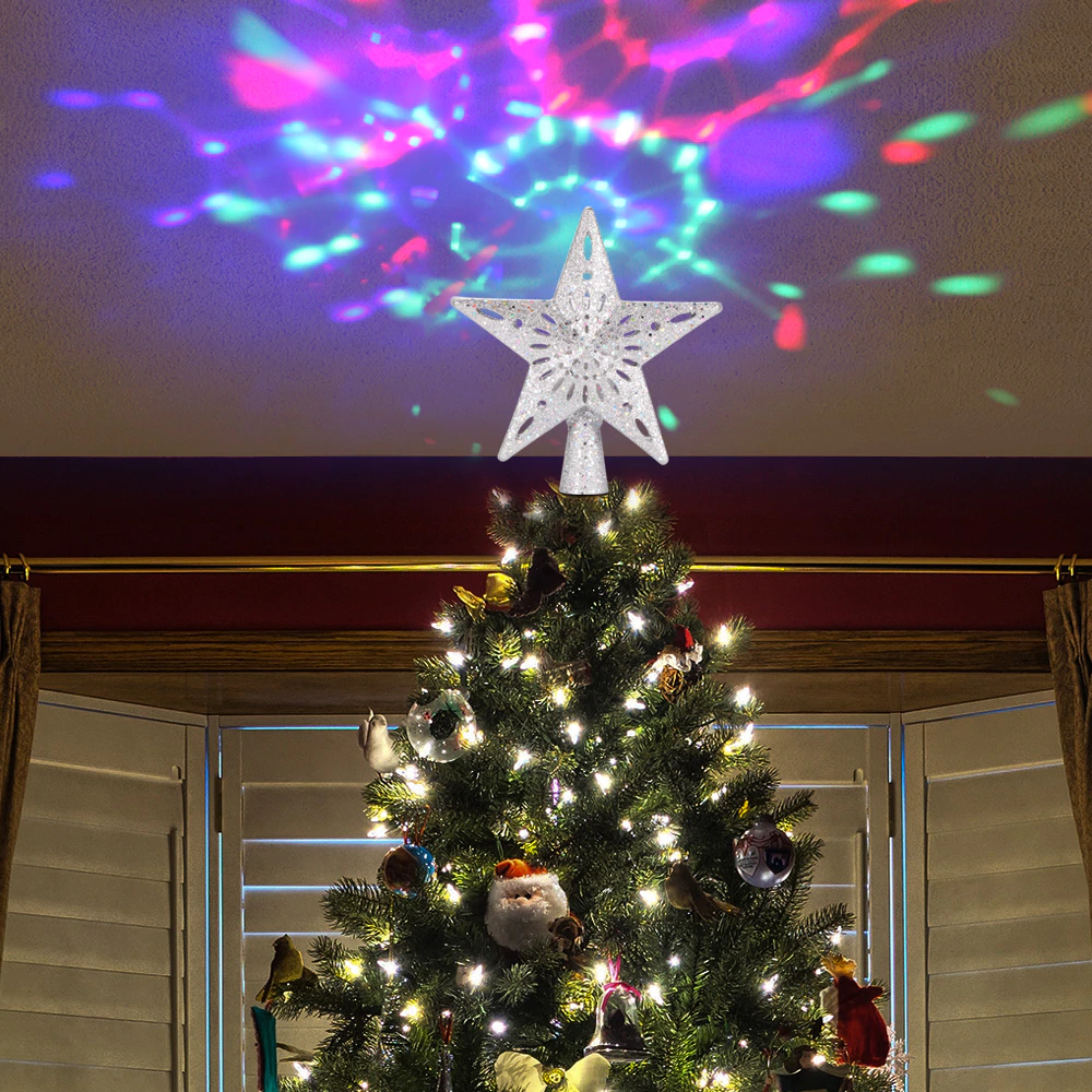 Projection Star Christmas Tree Topper - Image 4
