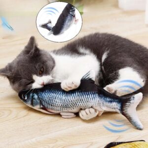 Realistic Fish Plush Toys for Cats