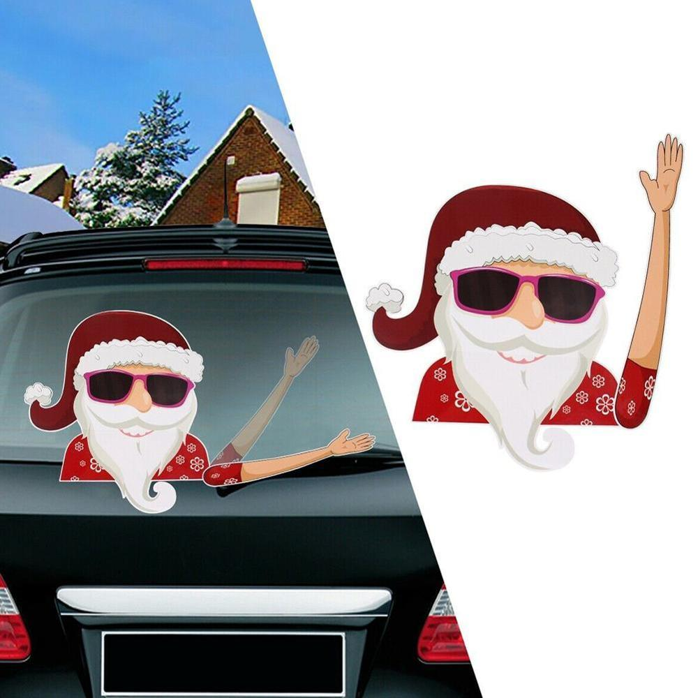 Santa Claus Waving WiperTag with Decal - Image 5
