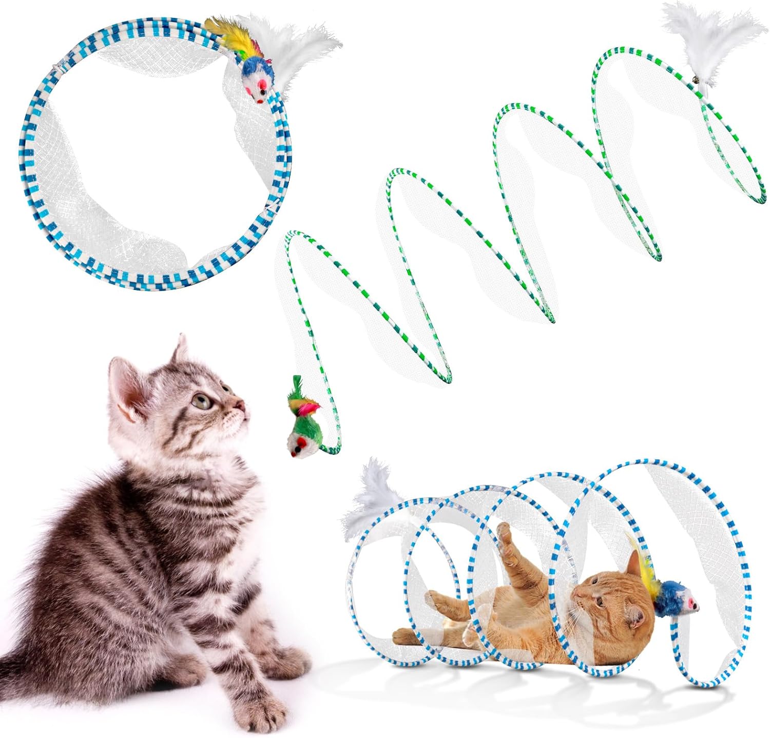 Self-play Cat Hunting Spiral Tunnel Toy - Image 3