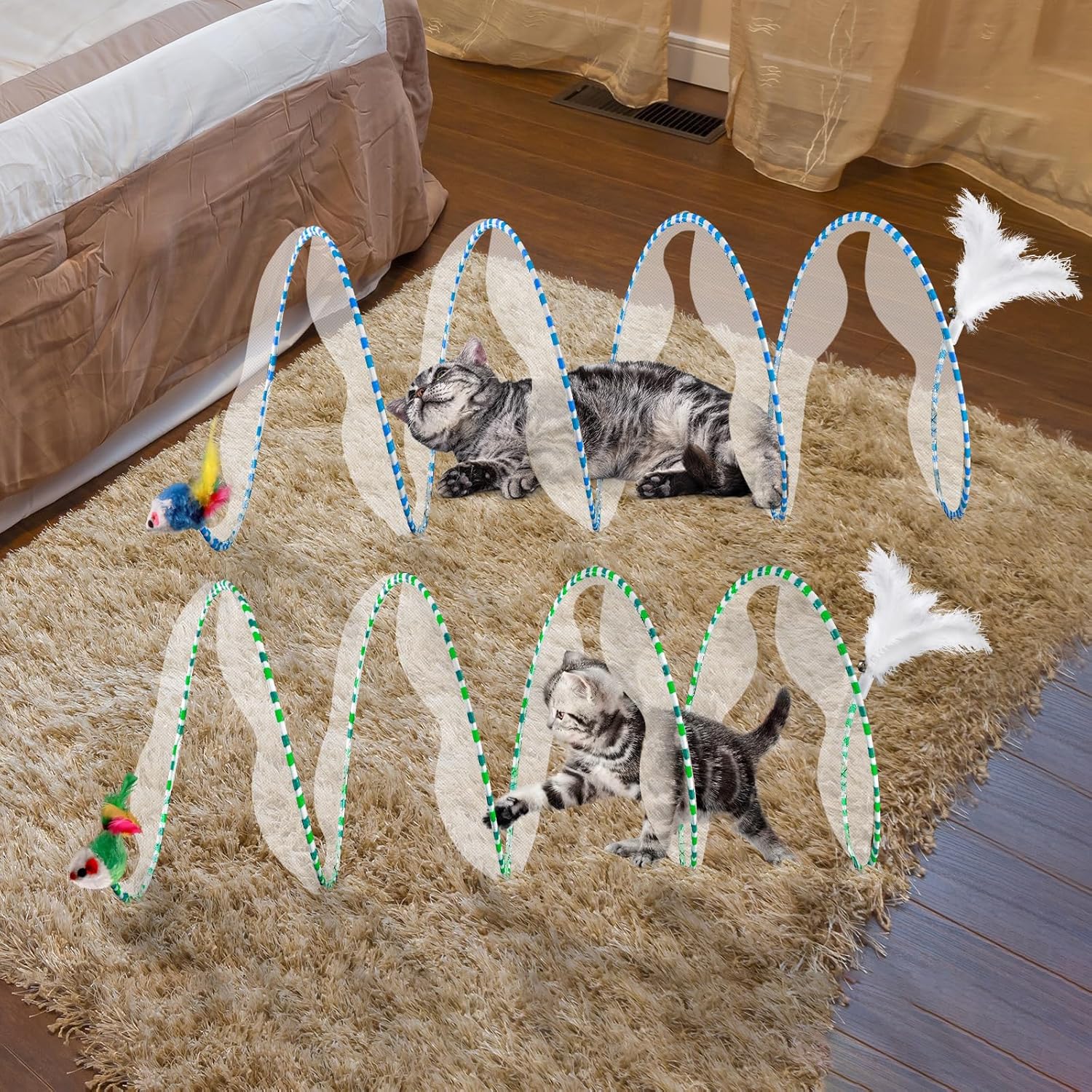 Self-play Cat Hunting Spiral Tunnel Toy - Image 6