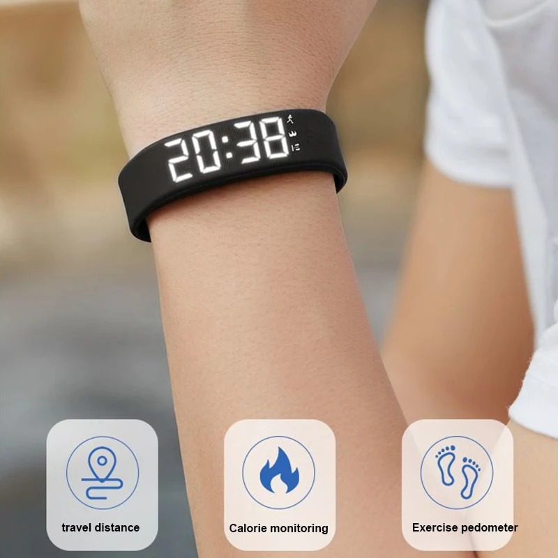 Smart Fitness Band with Vibration Alarm