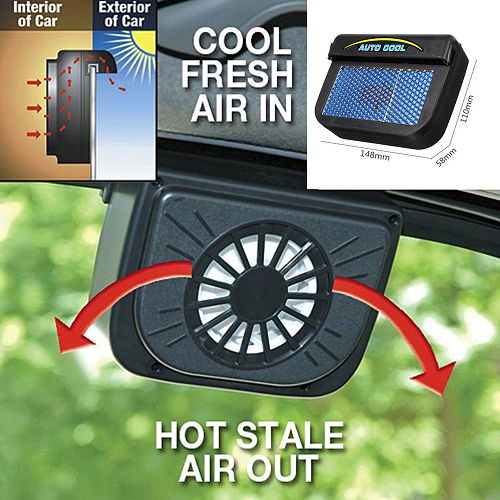 Solar Power Auto Cooling Fan