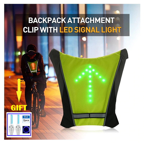 THE LED VEST WHITH DIRECTION INDICATORS